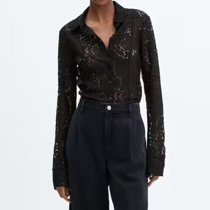 Mango Lace Blouse